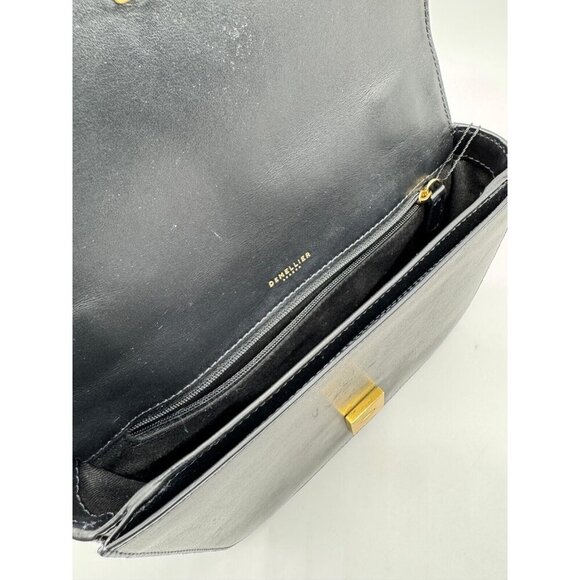 DEMELLIER London Large Vancouver smooth leather women's crossbody bag- Black - Picture 15 of 16